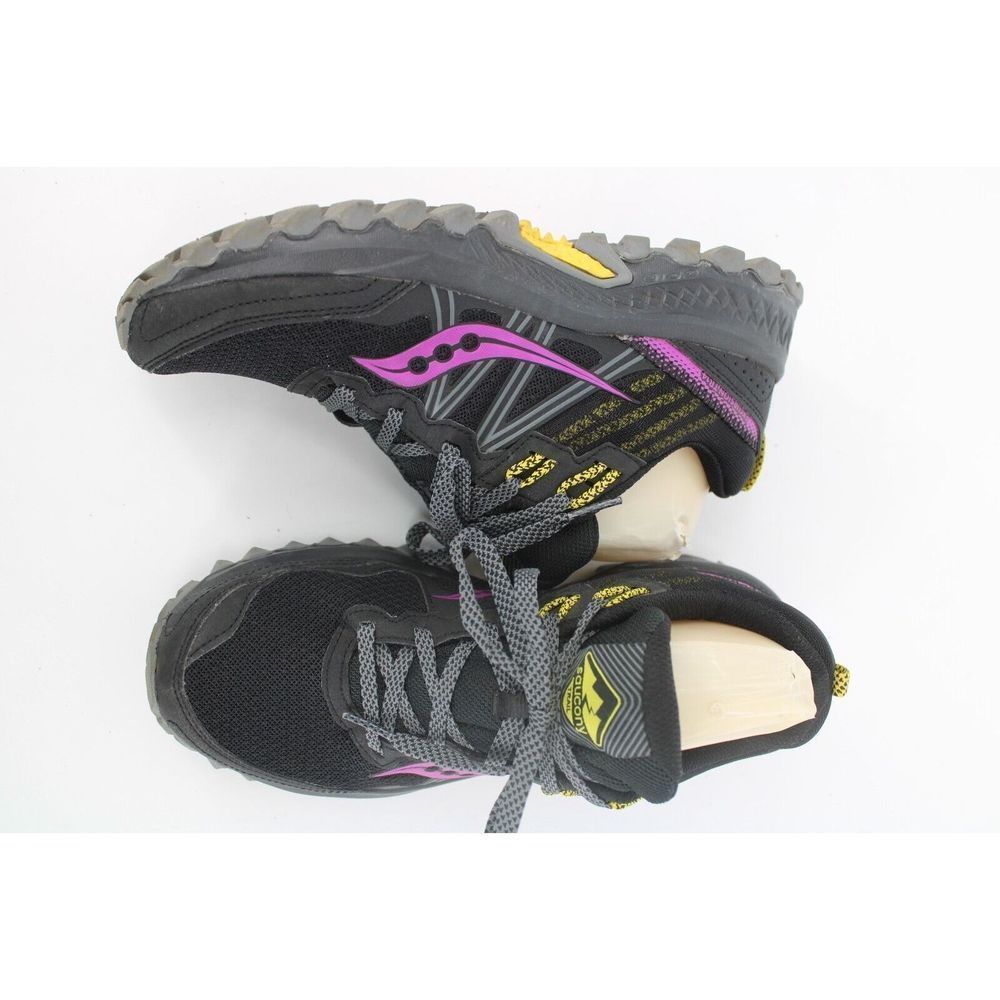 Saucony Excursion Trail Shoes Size 8 Women's S10584-18 Black euc